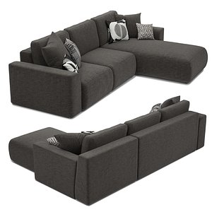 3D Stylefy Gusto corner sofa