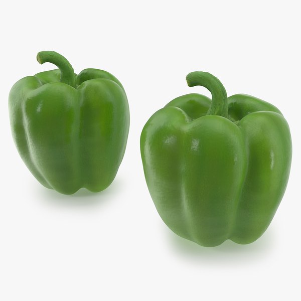 Green Bell Pepper 3D model