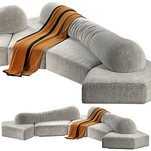 Edra On The Rocks Modular sofa 3D