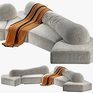 Edra On The Rocks Modular sofa 3D