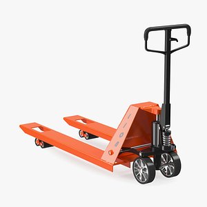 Premium Hand Brake Pallet Jack Rigged for Cinema 4D 3D model