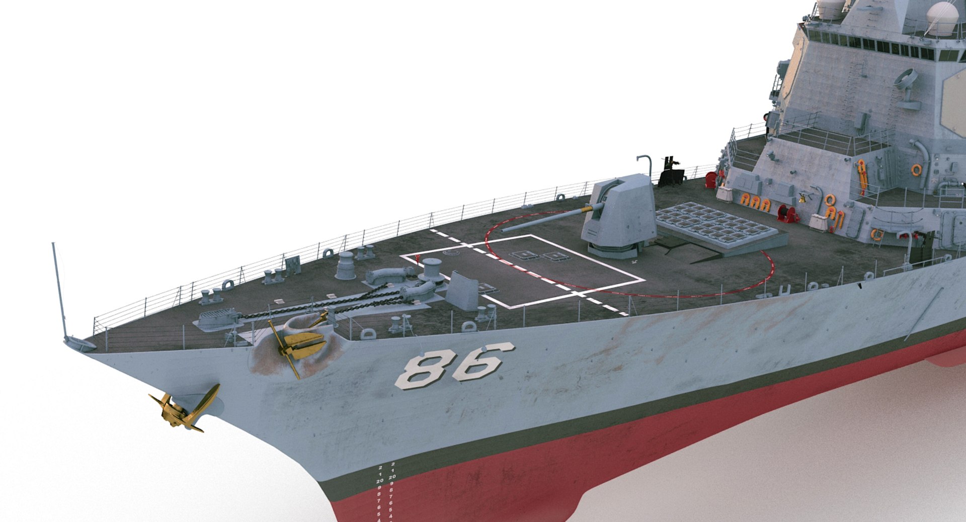 Uss shoup ddg 3D model - TurboSquid 1346693