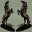 3d horse statuette model