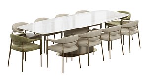 Dining set Gamma 3D model