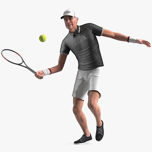 elderly man sport wear 3D model
