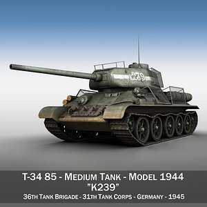 3D model t-34 85 -