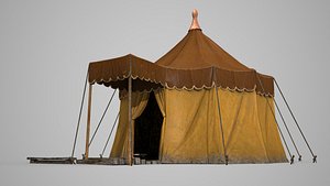 ancient field tents 3D model