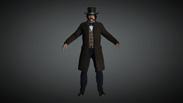 Realistic Male Character 01 3D model