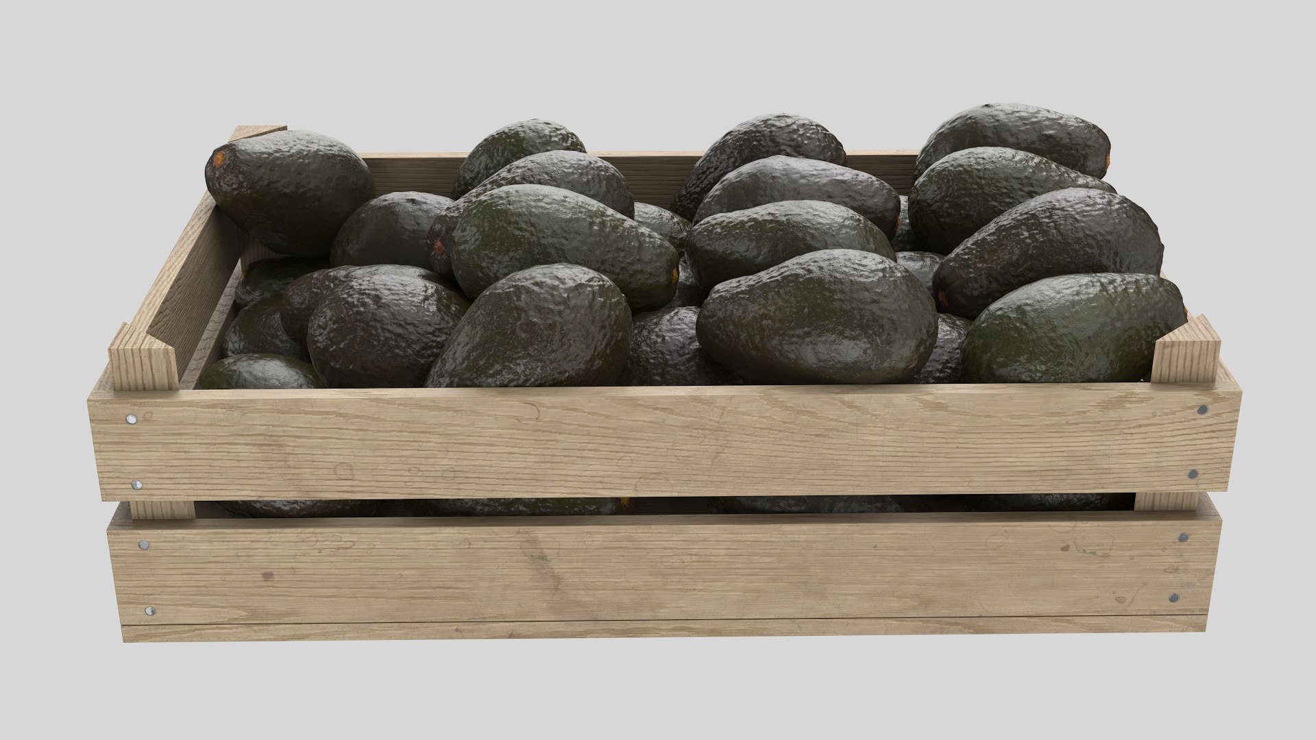 Avocado Crate 3D Model - TurboSquid 1993195