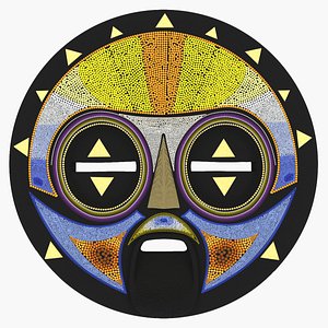 african mask v2 3d max