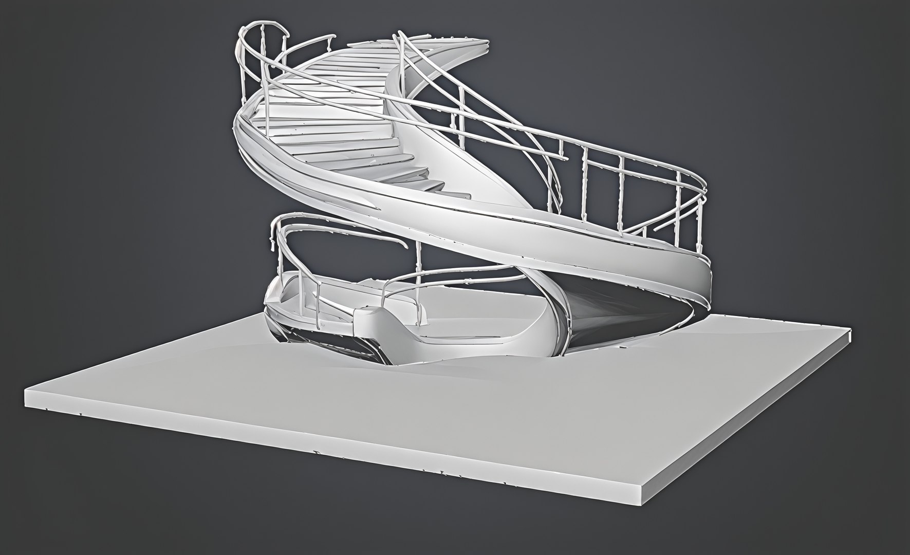 Modern Sculptural Spiral Staircase Architectural 3D Render 3D model https://p.turbosquid.com/ts-thumb/4C/YH1xtW/Ci/png006/png/1793453703/1920x1080/fit_q87/0af05607556b23fd03aec94ab3e6d26dc0c32b62/png006.jpg