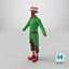 Christmas Elf Costume Male model