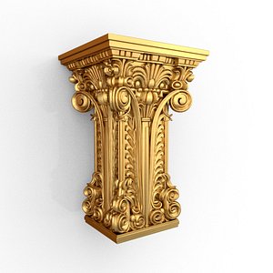 Column capital classic decorative ornament cnc 3d printing 04 3D