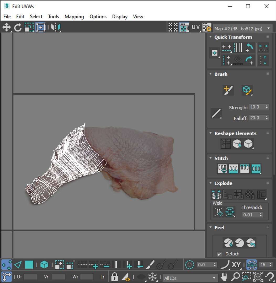 3D Chicken Thigh - TurboSquid 2249071