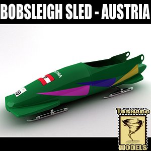 bobsleigh sled - austria 3d 3ds