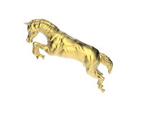 Arabic Horse in jumping position