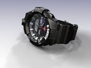 watch g-shock ga-800-1a 3D model