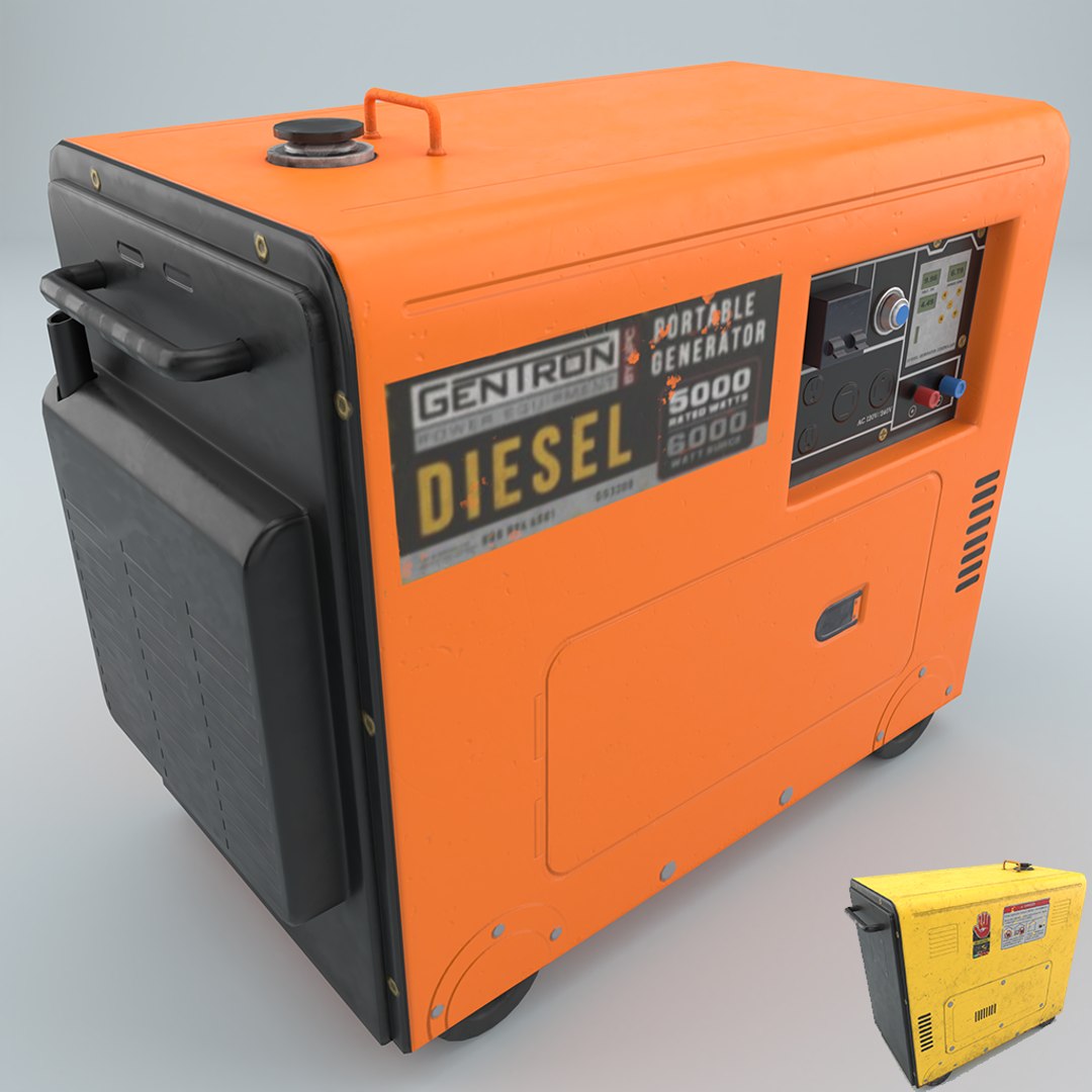 3D portable generator - TurboSquid 1596150