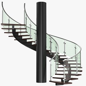3D real spiral stair