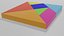 3D model Tangram Game Obj and Blend