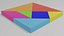 3D model Tangram Game Obj and Blend