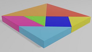 Tangram Game Obj and Blend