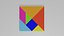 3D model Tangram Game Obj and Blend
