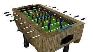3d soccer table