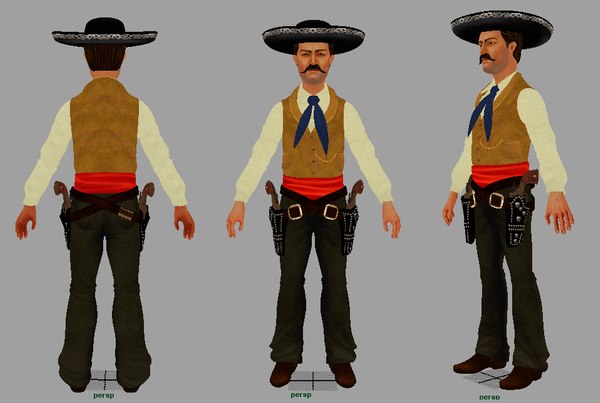 3d Gunfighter John King Fisher Model - Turbosquid 1205299