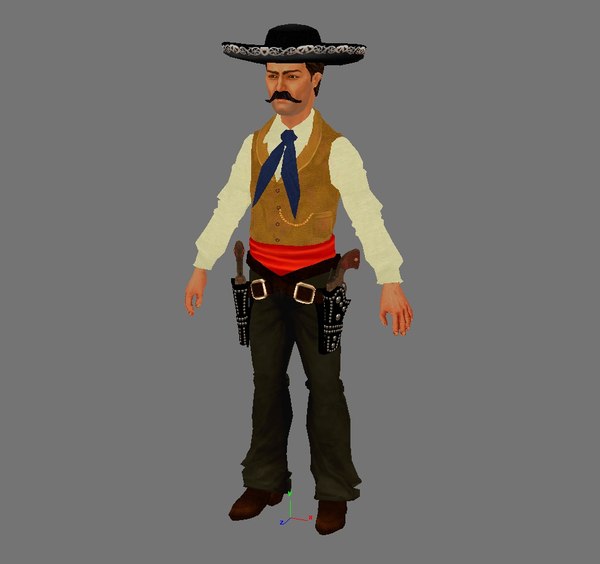 3D gunfighter john king fisher model - TurboSquid 1205299