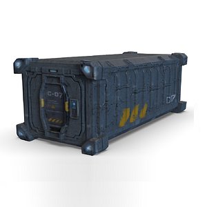 Sci-Fi Industrial Cargo Container C 07