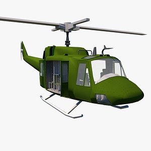 UH-1N Helicopter LowPoly