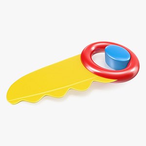 Plastic Toy Saw 3D Model