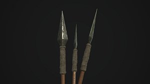 spear african 3D model