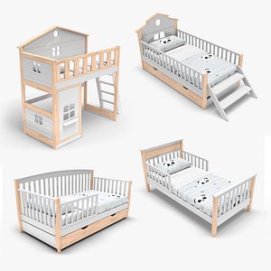 Childrens bed 3D model