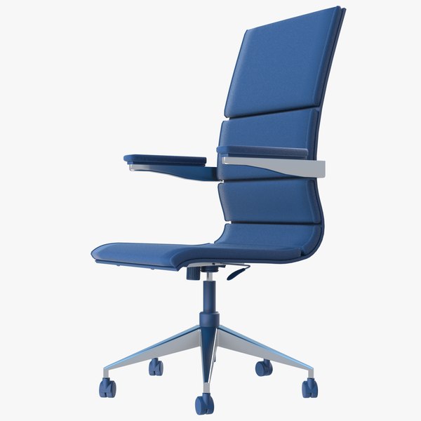 3D Office Chair - Blue model