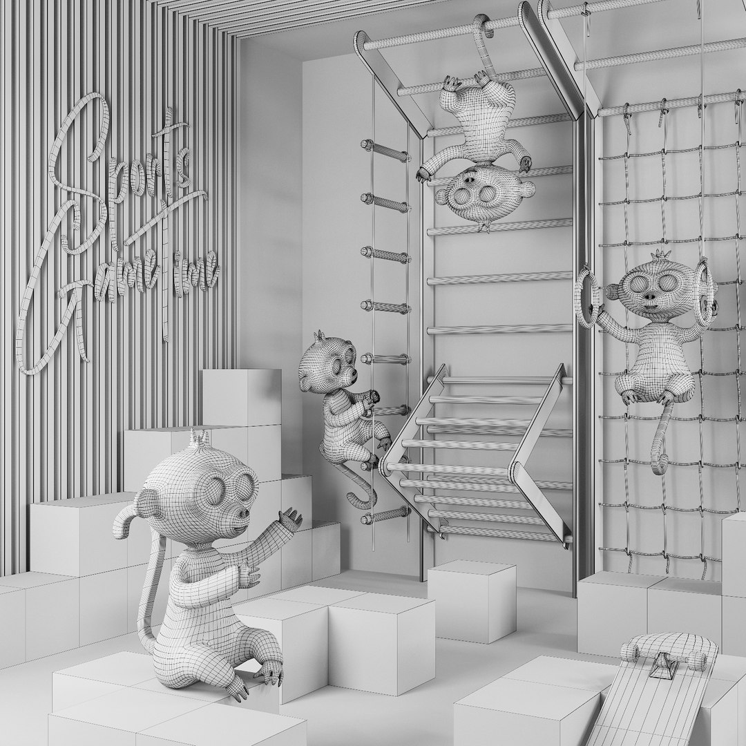 3D Model Childrens Complex Set - TurboSquid 1852093