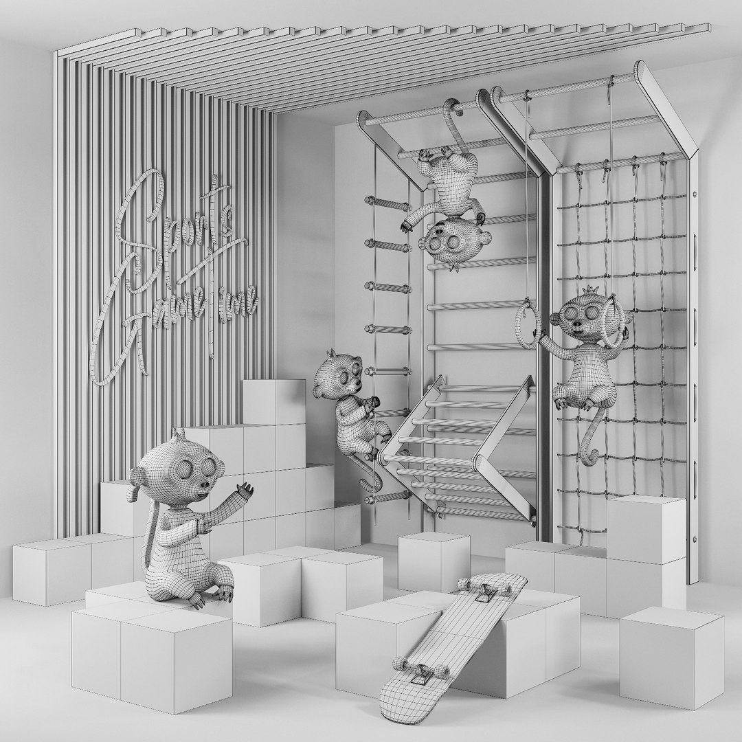 3D Model Childrens Complex Set - TurboSquid 1852093