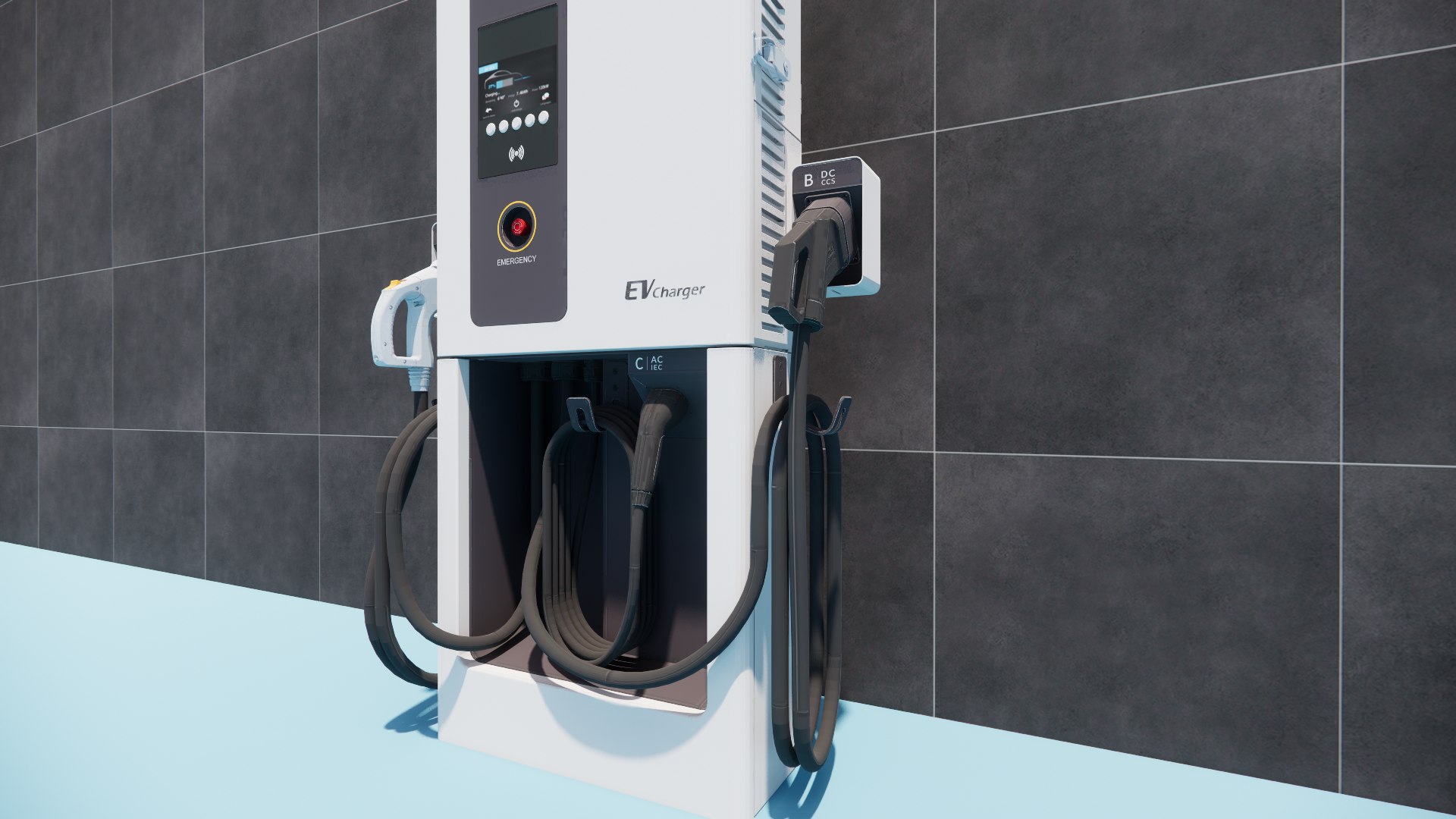 Electric Vehicle Chargers -A2 3D Model - TurboSquid 2209122