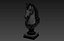 Bronze  Jade  Marble Horse Head bust statue for render and 3d print