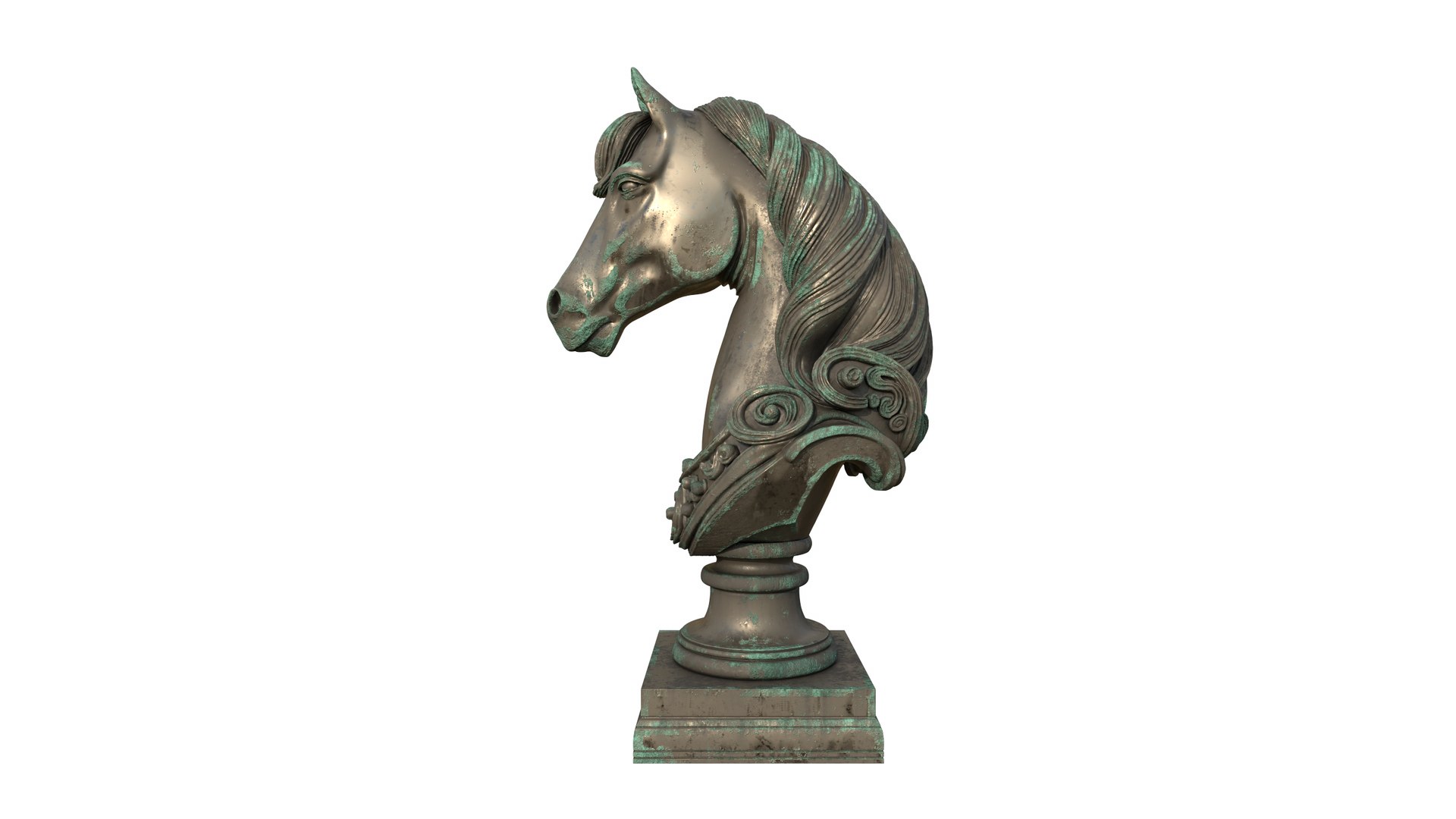 Bronze  Jade  Marble Horse Head bust statue for render and 3d print 3D model https://p.turbosquid.com/ts-thumb/4D/bw3IXn/wL/render_b_08/png/1755639858/1920x1080/fit_q87/6921012562bd8e19dd97857c0eb8f39b79164443/render_b_08.jpg