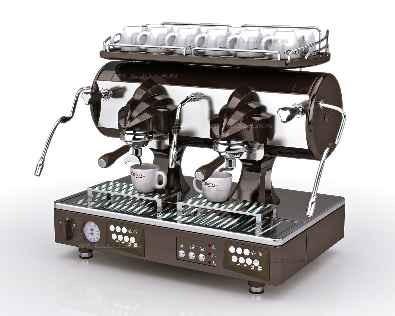 STL file Dashboard Coffee Machine for car and truck - For model