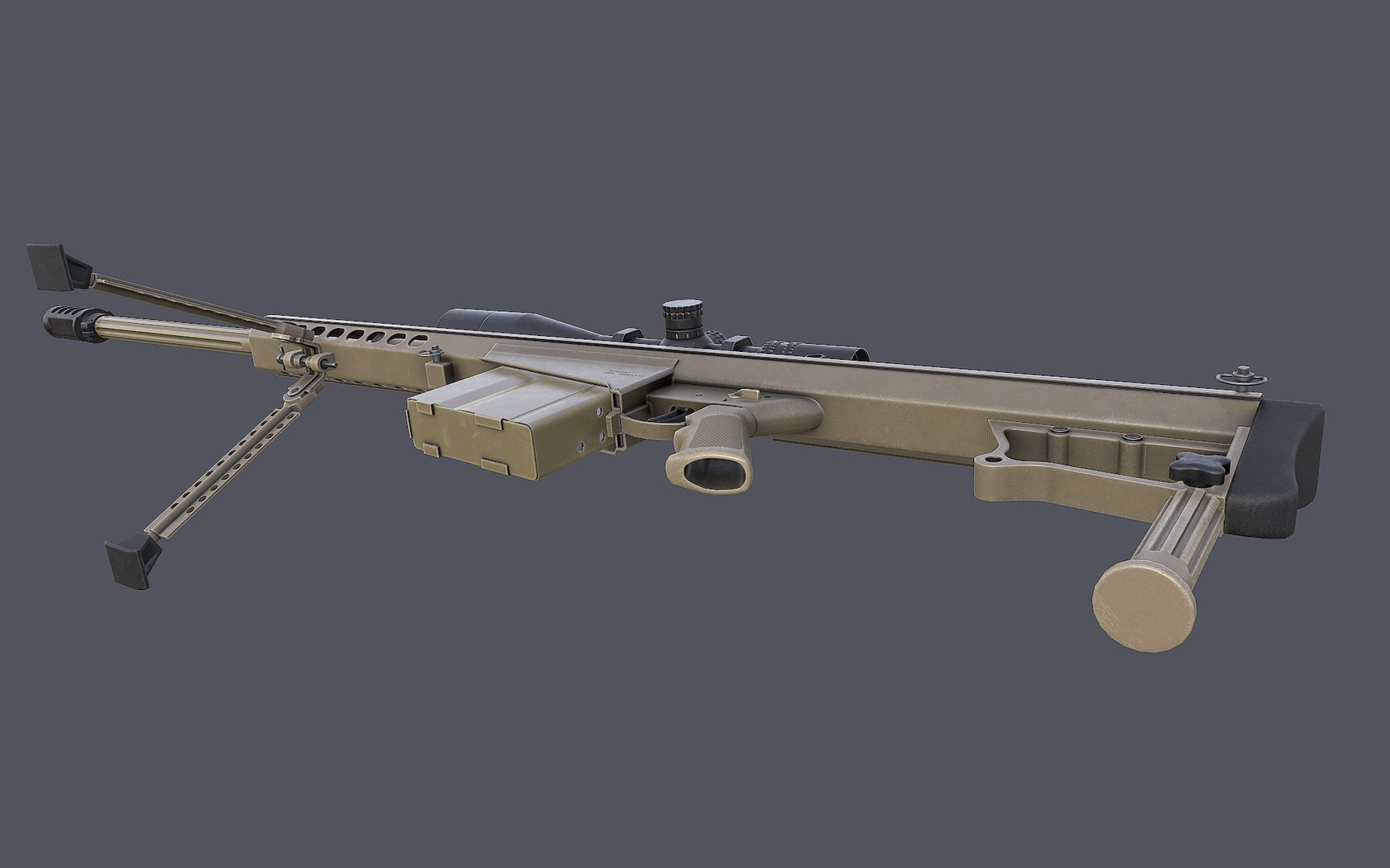 3d m107a1 rifle model https://p.turbosquid.com/ts-thumb/4D/ePgMvg/FVaE6fiE/screenshot034/png/1471539814/1920x1080/fit_q87/d6b33555d23e51d74096dc9bbc924abb4bfc7cc0/screenshot034.jpg