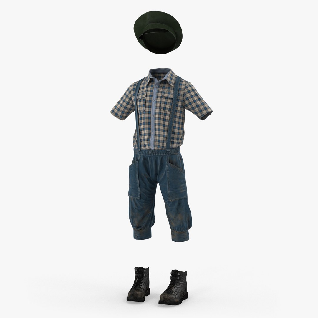 3D vintage boy clothes TurboSquid 1304796