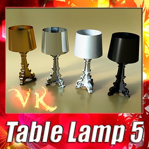 3d modern table lamp 05 model
