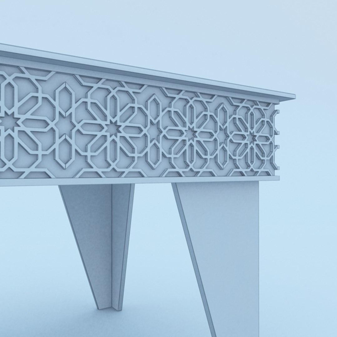 Traditional Table 3D Model - TurboSquid 1301217