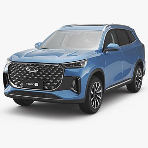 3D 2026 Chery Tiggo 8 Hybrid with Interior