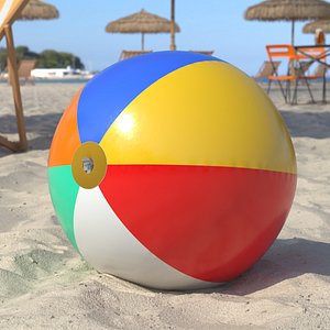 3D Classic Round Inflatable Pool Ball model