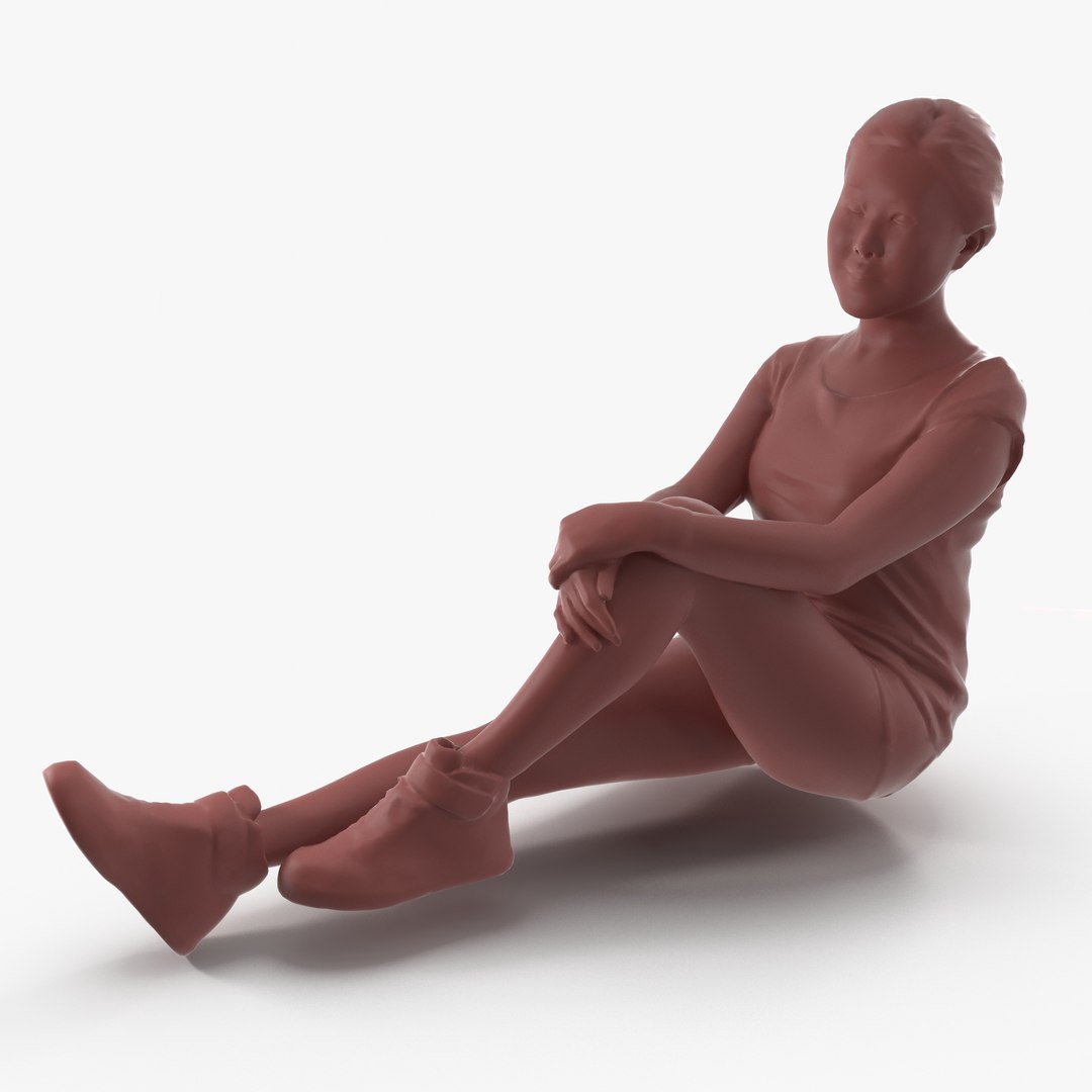 Sport Woman Sitting Human Body 3D Model - TurboSquid 1157232