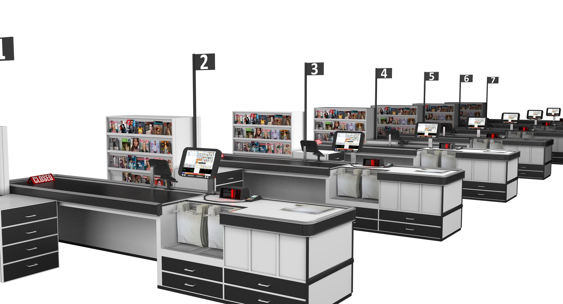Supermarket Set 2 model https://p.turbosquid.com/ts-thumb/4E/BhgFv2/Lt/checkoutlane7/jpg/1640878266/1920x1080/fit_q87/d6c8321bdf8b6cc0677dce049f53d2e3ae66b592/checkoutlane7.jpg